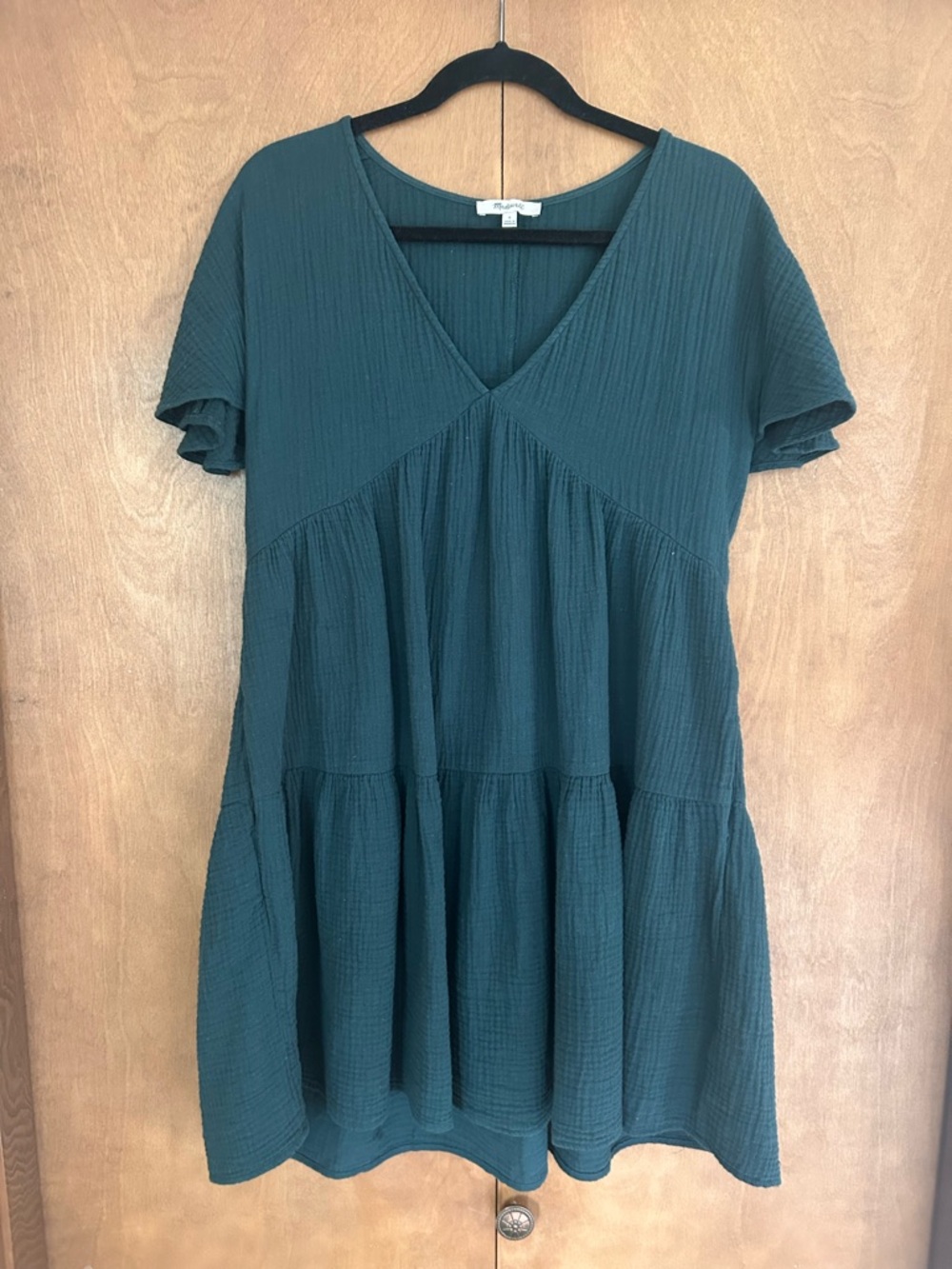 Madewell V-Neck Tiered Dress